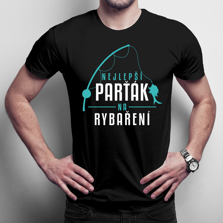 Nejlepší parťák na rybaření - pánská trička  s potiskem