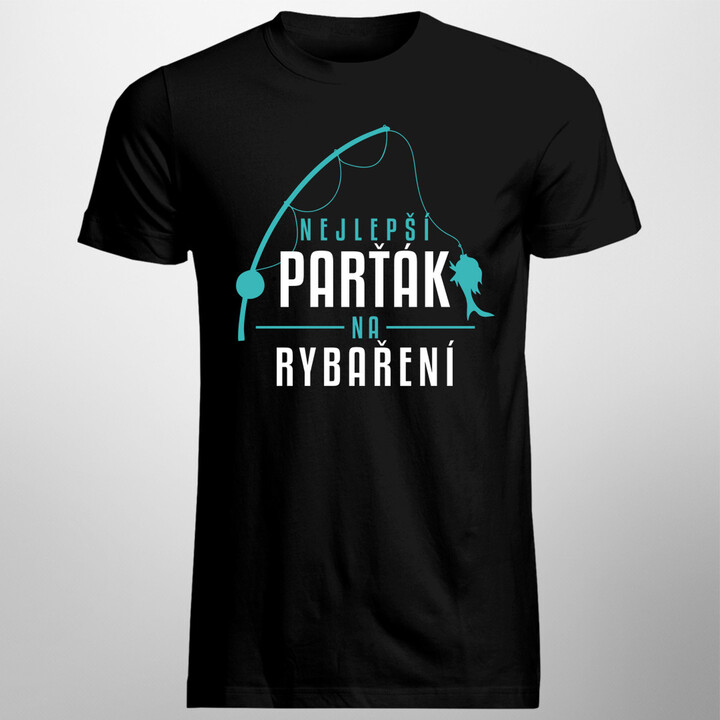 Nejlepší parťák na rybaření - pánská trička  s potiskem