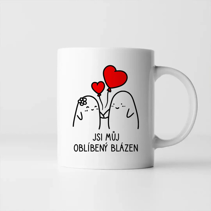 Jsi můj oblíbený blázen - hrnek s potiskem