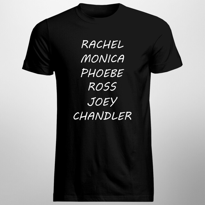 Rachel, Monica, Phoebe, Ross, Joey, Chandler - pánské tričko s potiskem