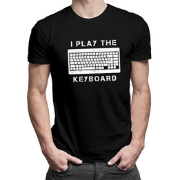 I play the keyboard  - pánská trička  s potiskem