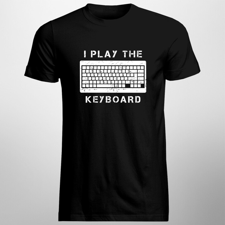 I play the keyboard  - pánská trička  s potiskem