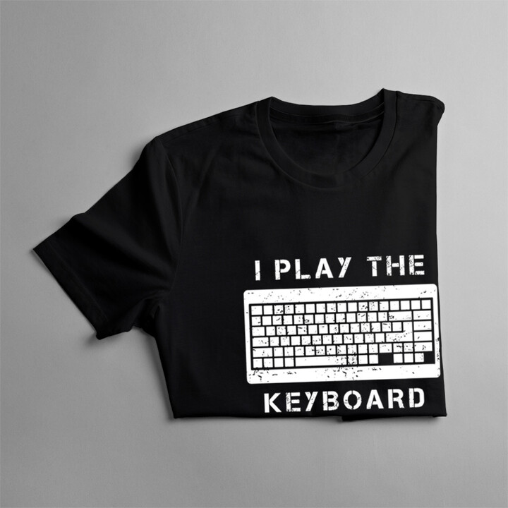 I play the keyboard  - pánská trička  s potiskem