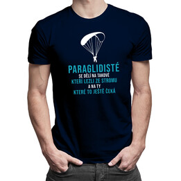 Paraglidisté - pánské tričko s potiskem