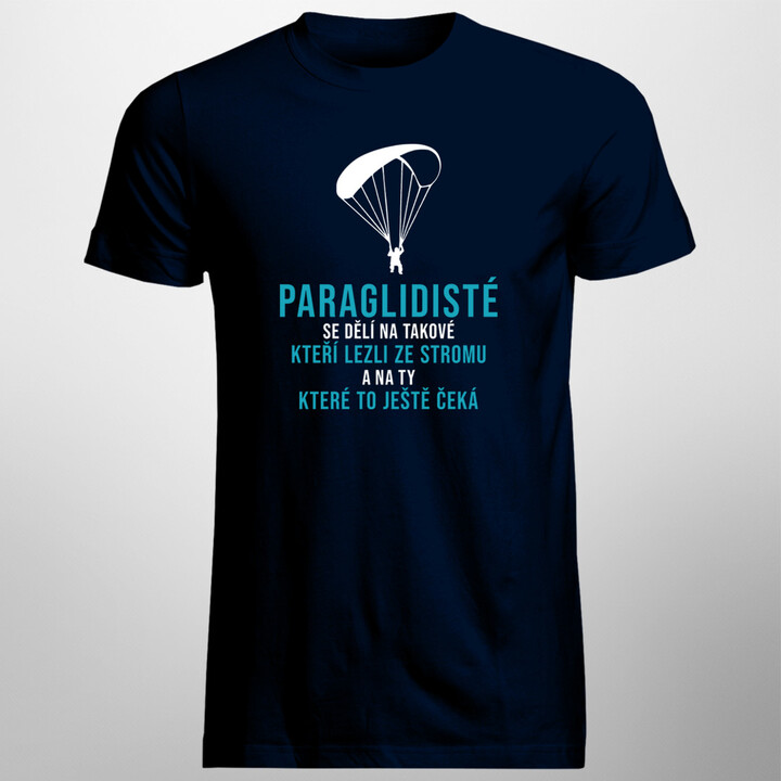 Paraglidisté - pánské tričko s potiskem
