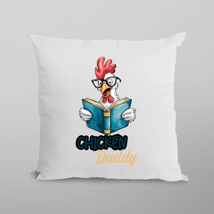 Chicken daddy - polštář s potiskem