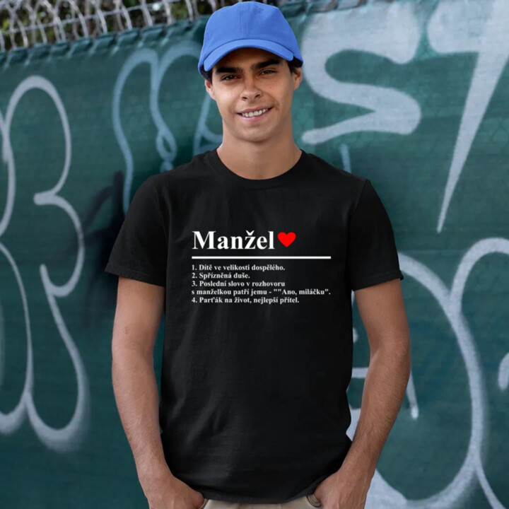 Manžel - slovníková definice - pánské tričko s potiskem