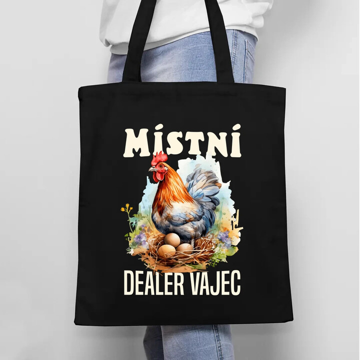 Místní dealer vajec - taška s potiskem