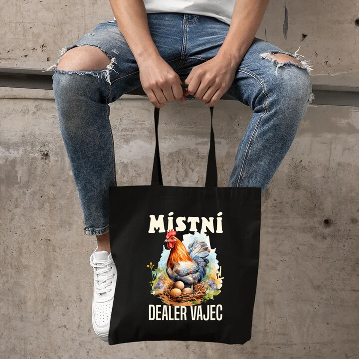 Místní dealer vajec - taška s potiskem