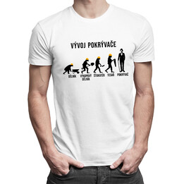 Vývoj pokrývače - pánská trička  s potiskem