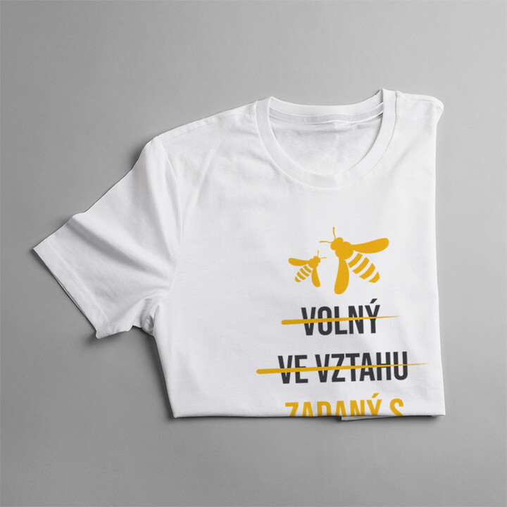 Zadaný s atraktivní včelařkou - pánské tričko s potiskem