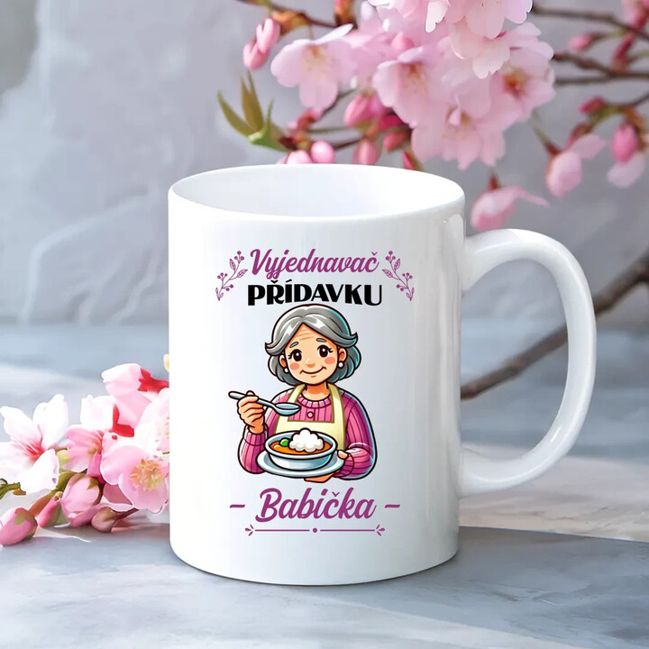 Vyjednavač přídavku - Babička - hrnek s potiskem