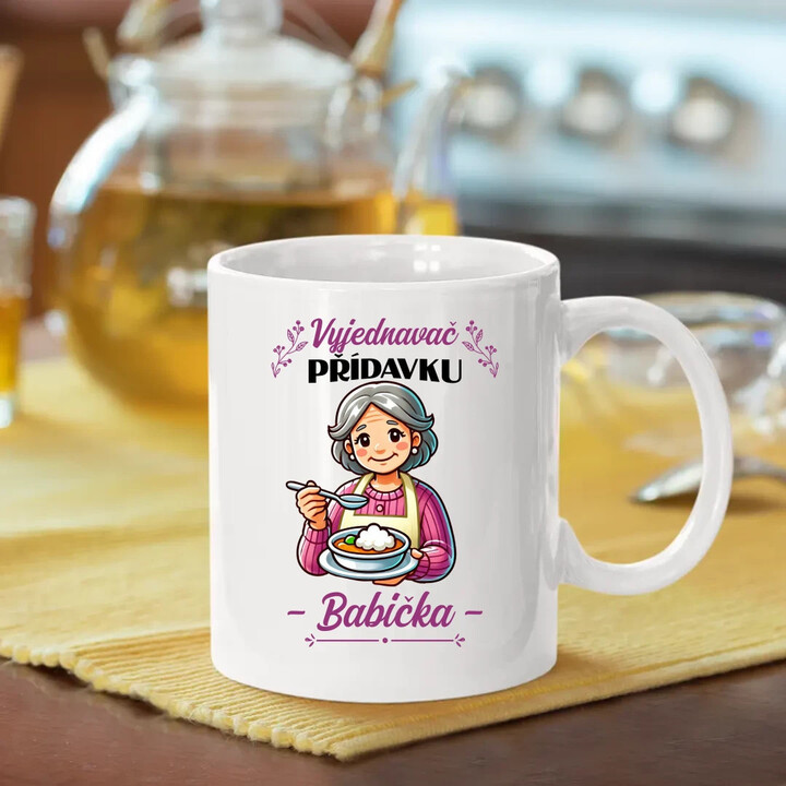 Vyjednavač přídavku - Babička - hrnek s potiskem