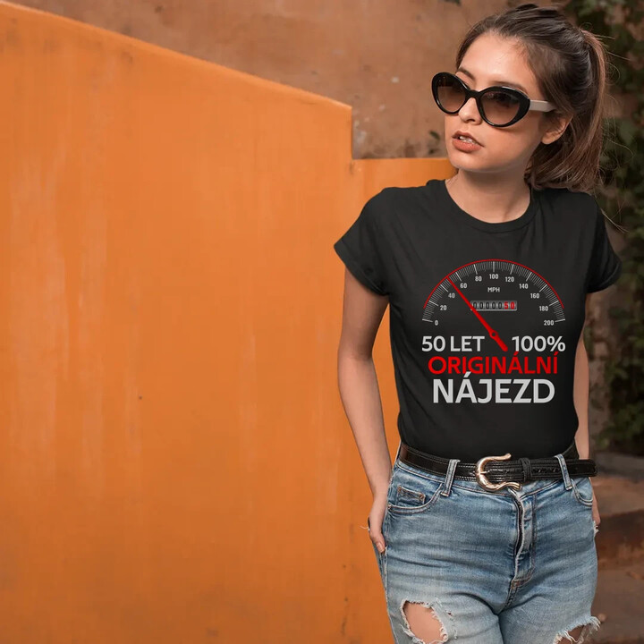 100% originální nájezd  - dámské tričko s potiskem - personalizovaný produkt