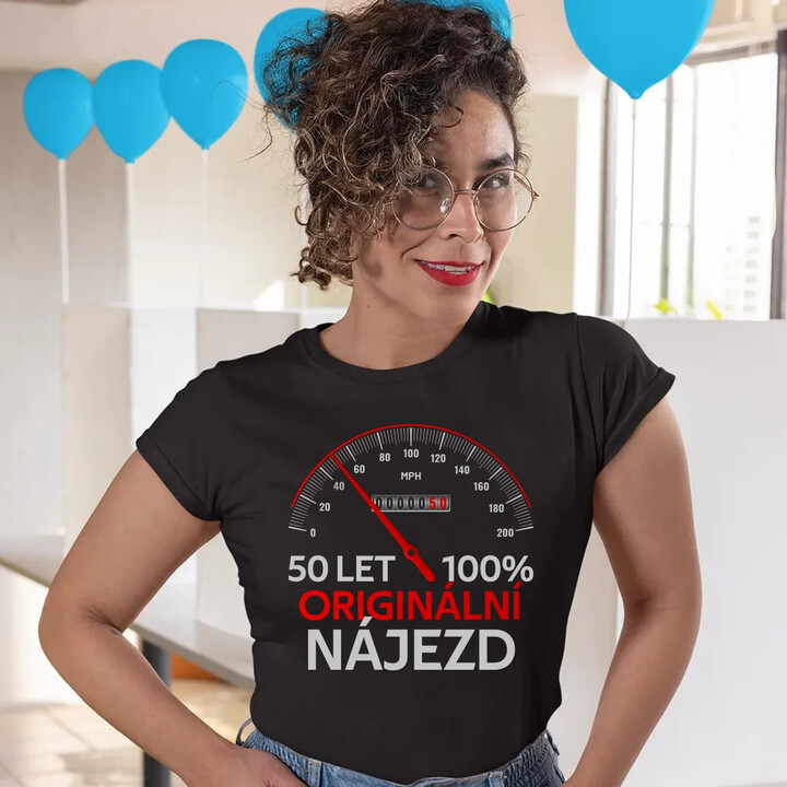 100% originální nájezd  - dámské tričko s potiskem - personalizovaný produkt