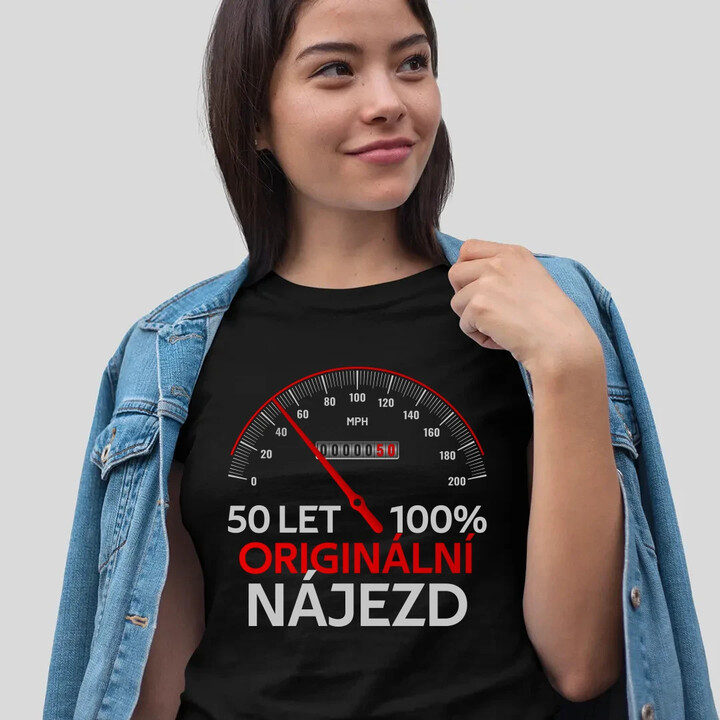 100% originální nájezd  - dámské tričko s potiskem - personalizovaný produkt