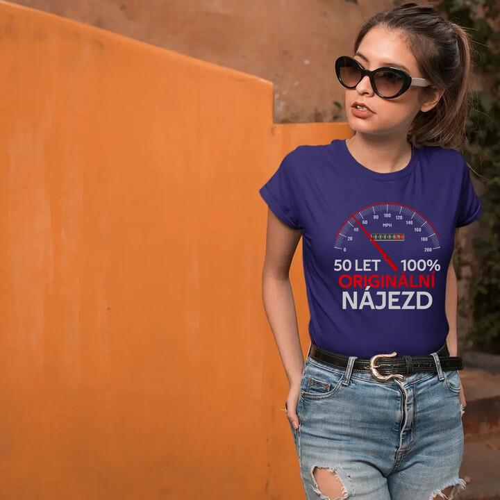 100% originální nájezd  - dámské tričko s potiskem - personalizovaný produkt