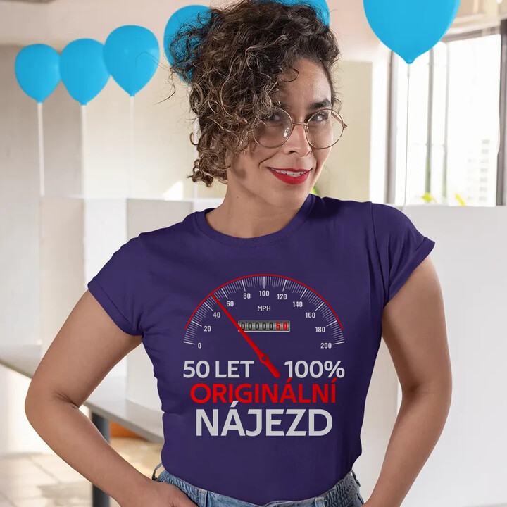 100% originální nájezd  - dámské tričko s potiskem - personalizovaný produkt