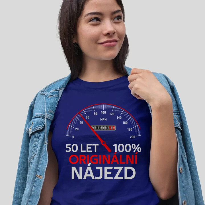 100% originální nájezd  - dámské tričko s potiskem - personalizovaný produkt