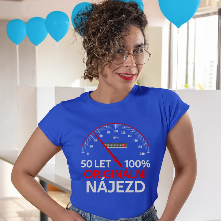 100% originální nájezd  - dámské tričko s potiskem - personalizovaný produkt