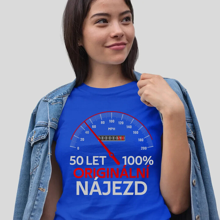 100% originální nájezd  - dámské tričko s potiskem - personalizovaný produkt