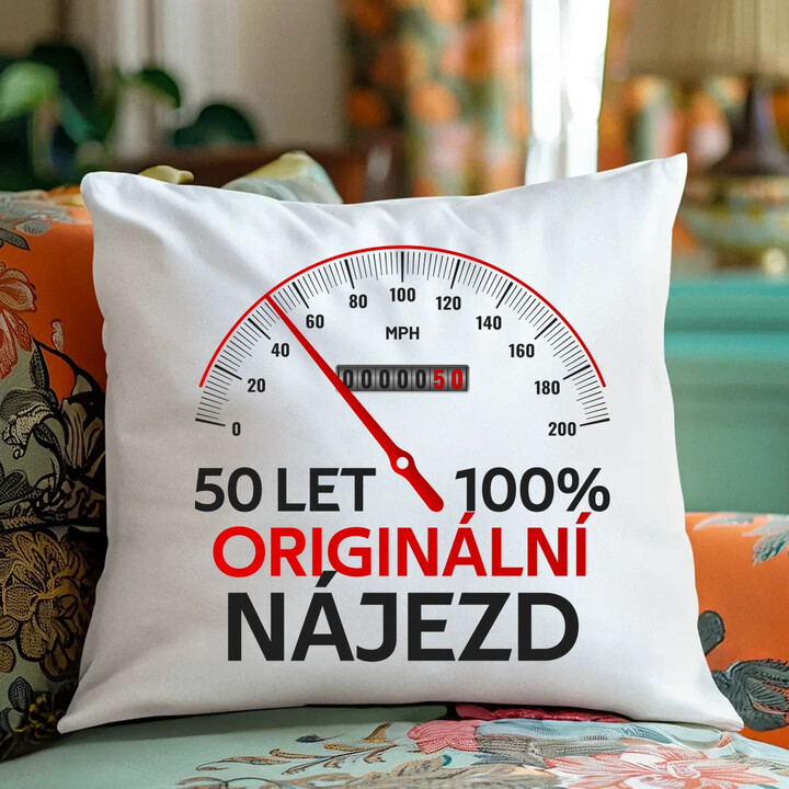 100% originální nájezd - polštář s potiskem - personalizovaný produkt