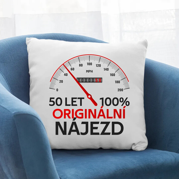 100% originální nájezd - polštář s potiskem - personalizovaný produkt