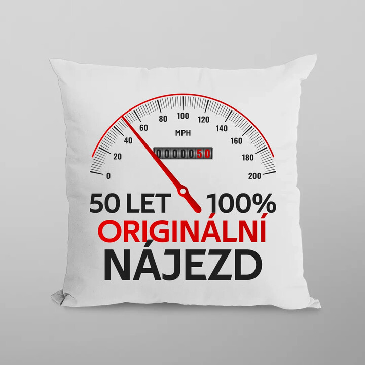 100% originální nájezd - polštář s potiskem - personalizovaný produkt