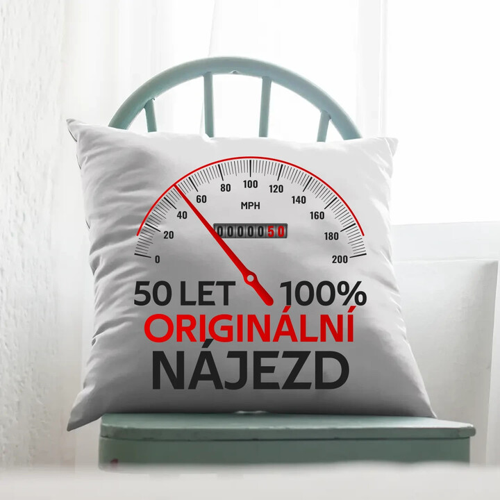 100% originální nájezd - polštář s potiskem - personalizovaný produkt