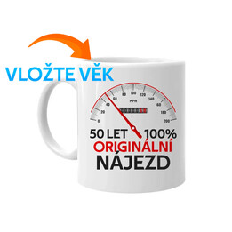 100% originální nájezd - hrnek s potiskem - personalizovaný produkt