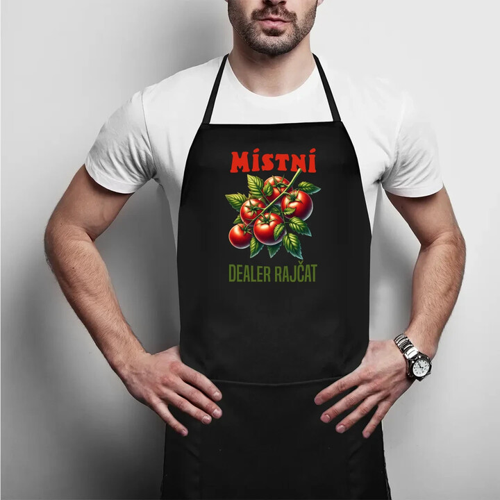 Místní dealer rajčat - zástěra s potiskem