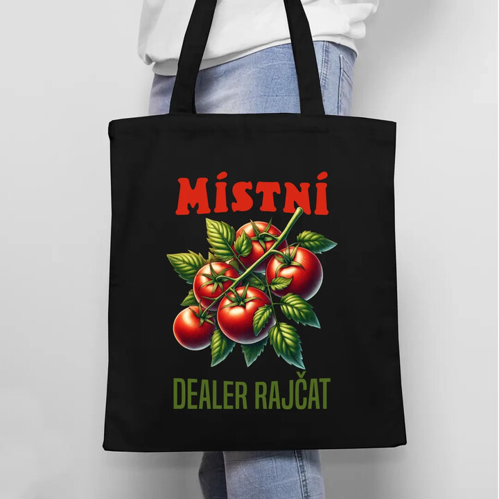 Místní dealer rajčat - taška s potiskem