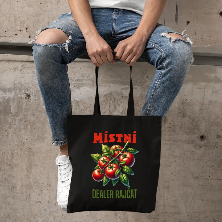 Místní dealer rajčat - taška s potiskem