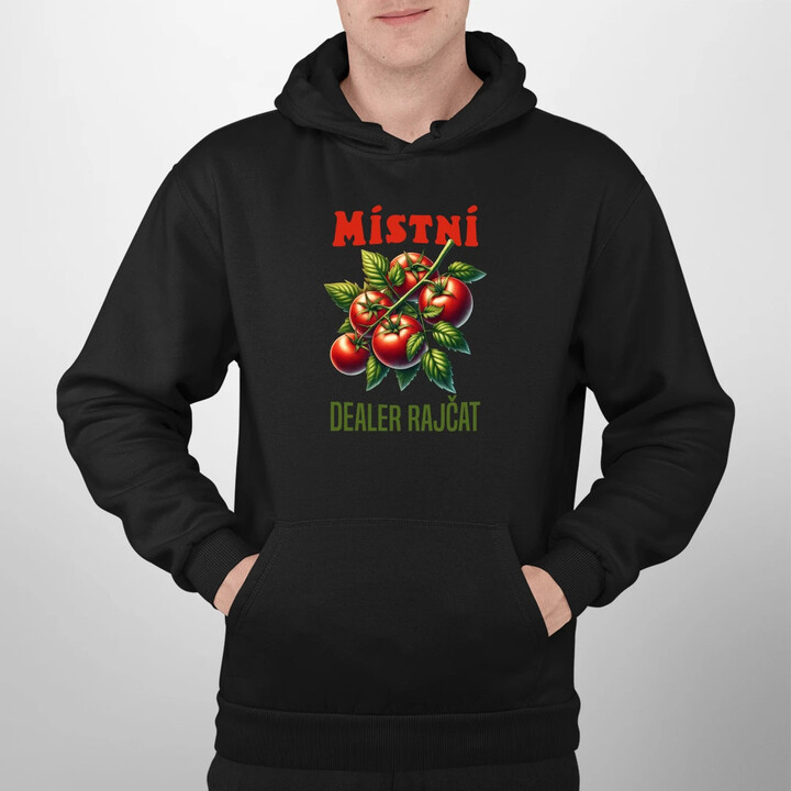 Místní dealer rajčat - pánská mikina s potiskem