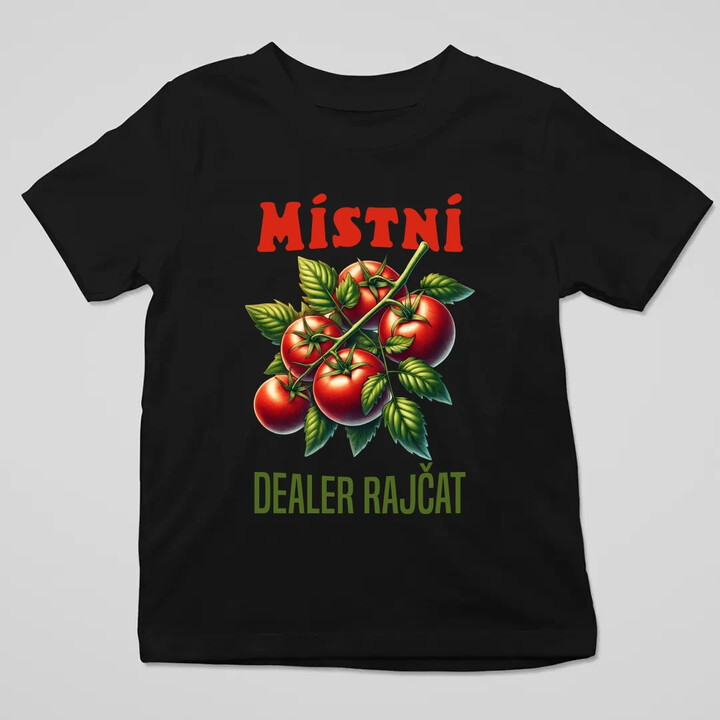 Místní dealer rajčat - dětské tričko s potiskem