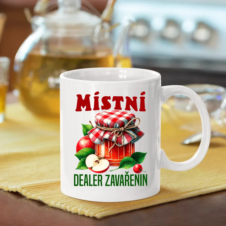 Místní dealer zavařenin - hrnek s potiskem