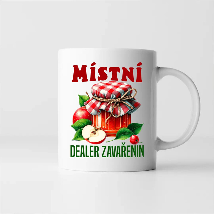 Místní dealer zavařenin - hrnek s potiskem