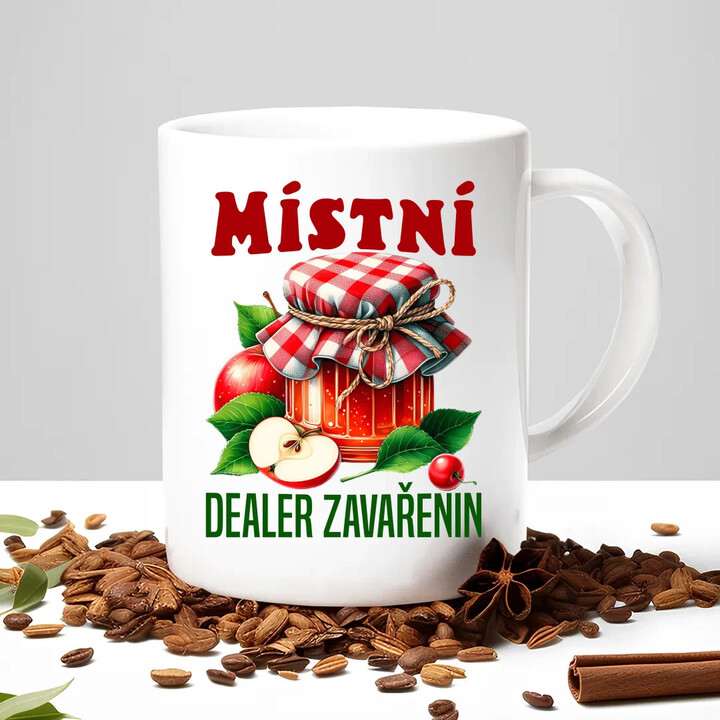 Místní dealer zavařenin - hrnek s potiskem