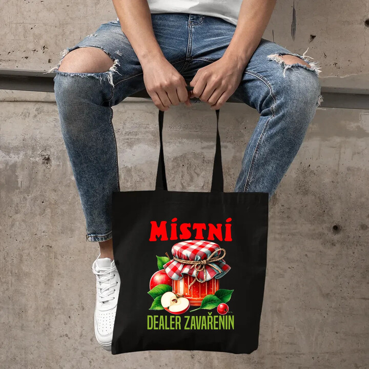 Místní dealer zavařenin - taška s potiskem