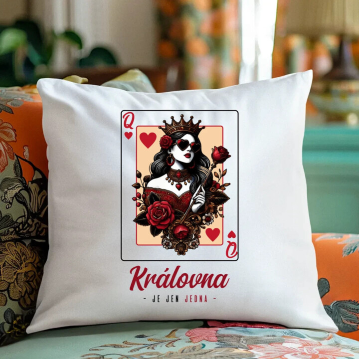 Královna je jen jedna v2 - polštář s potiskem