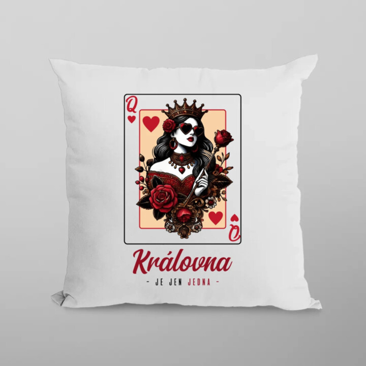 Královna je jen jedna v2 - polštář s potiskem