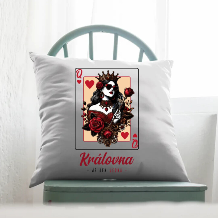Královna je jen jedna v2 - polštář s potiskem