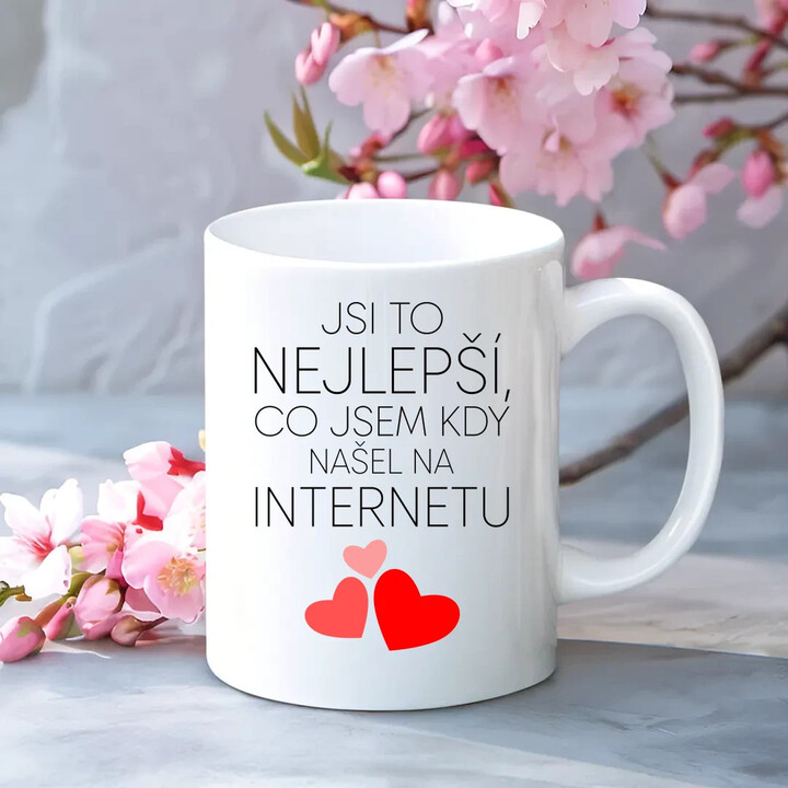 Jsi to nejlepší, co jsem kdy našel na internetu - hrnek s potiskem
