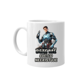 Beze mě světlo neexistuje - hrnek s potiskem