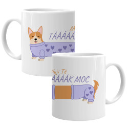 Miluji tě tááááááááák moc - Welsh Corgi - hrnek s potiskem