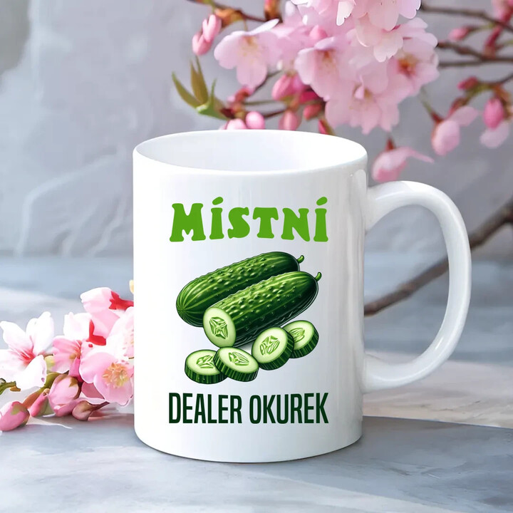 Místní dealer okurek - hrnek s potiskem