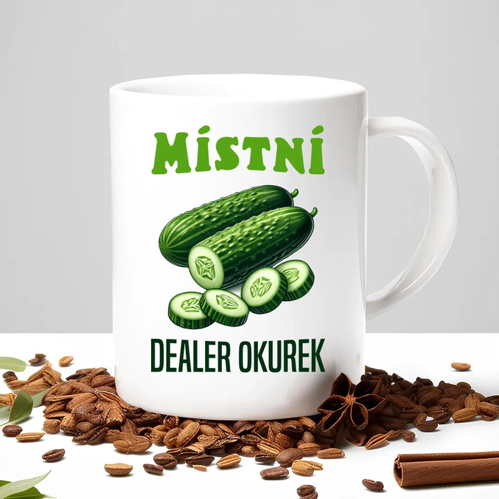 Místní dealer okurek - hrnek s potiskem