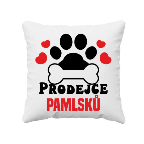 Prodejce pamlsků - polštář s potiskem