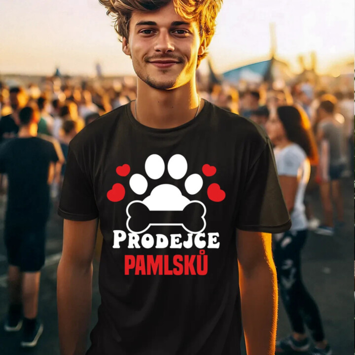 Prodejce pamlsků - pánské tričko s potiskem