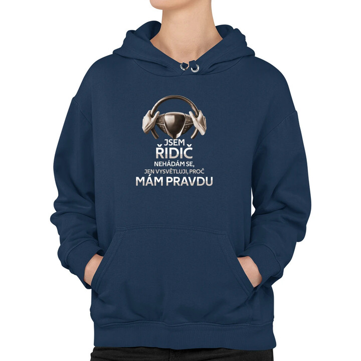 Jsem řidič - dámská mikina s potiskem
